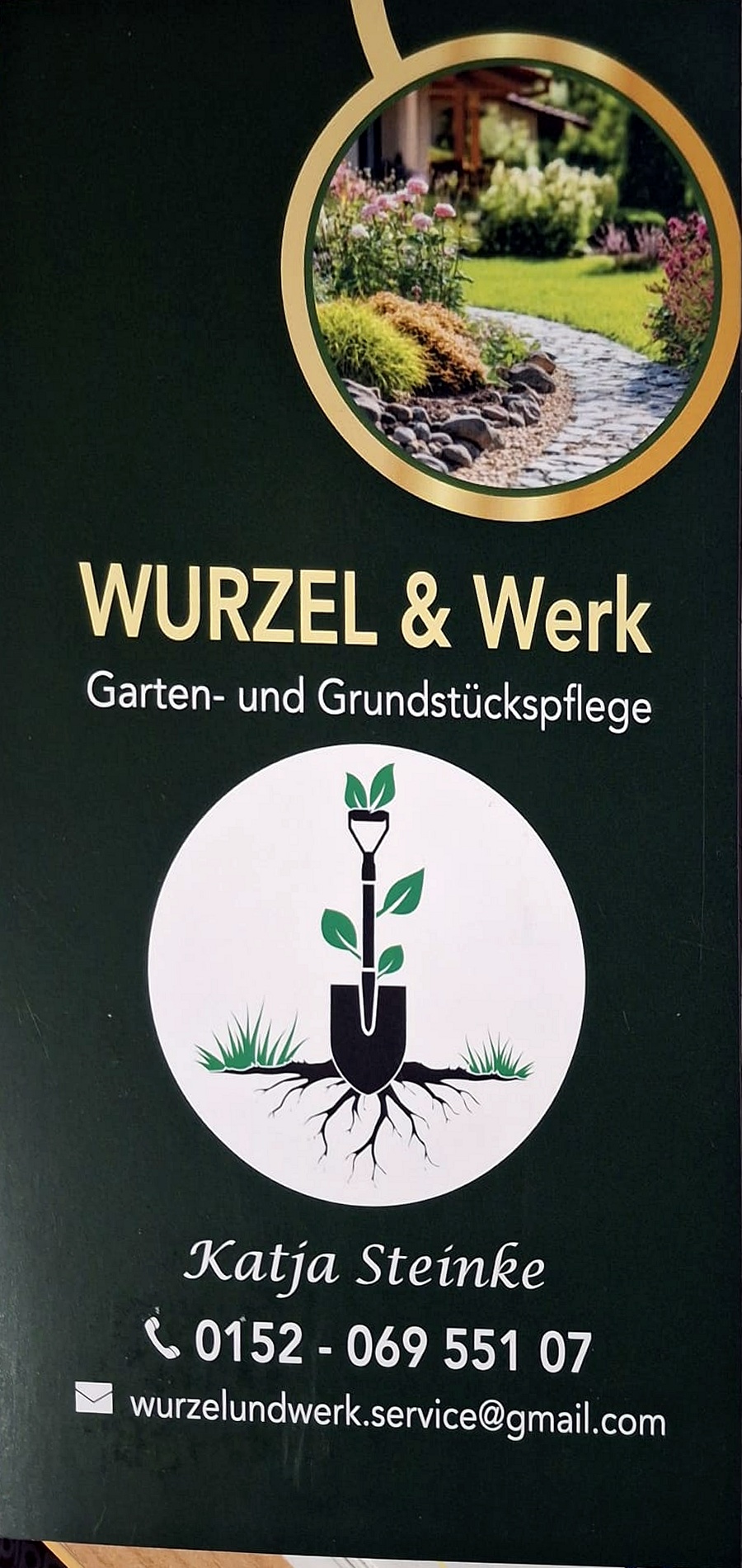 Flyer Vorderseite von WURZEL & Werk